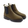 Fairfax & Favor Ladies Sheepskin Boudica Chelsea Boot Limited Edition Nubuck Olive