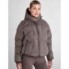 Aztec Diamond Womens Puffer Jacket Fawn
