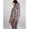 Aztec Diamond Womens Puffer Jacket Fawn
