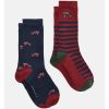 Joules Mens Kingsbury 2 Pk Socks Red