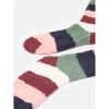 Joules Womens Fluffy Socks Country Stripe