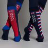 Toggi Womens GBR ST Germain Socks Red/White/Blue 2 Pack