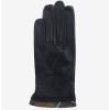 Barbour Womens Tartan Trimmed Leather Gloves Black
