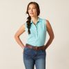 Ariat Womens Prix 2.0 Sleeveless Polo Shirt