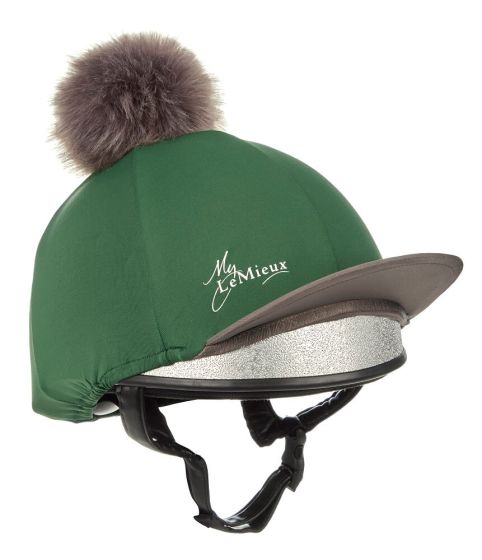 LeMieux Pom Pom Hat Silk-Hunter Green