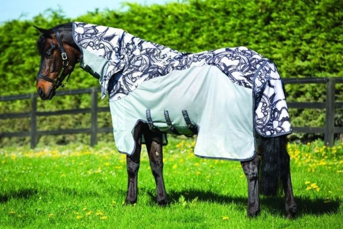 Horseware Amigo 3 in 1 Vamoose Fly Rug Silver / Black