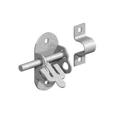 Birkdale GateMate Galvanised Oval Padbolt 100mm