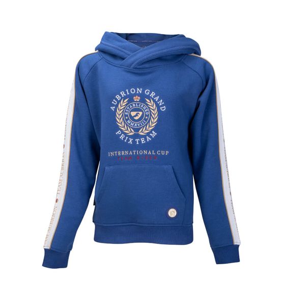 Shires Young Rider Aubrion Team Hooded Sweatshirt Navy