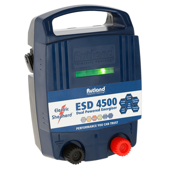 Rutland ESD4500 Dual Powered Battery & Mains Fence Energiser