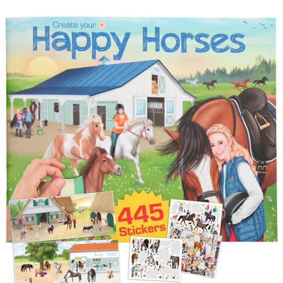 Create Your Happy Horses Colouring Book