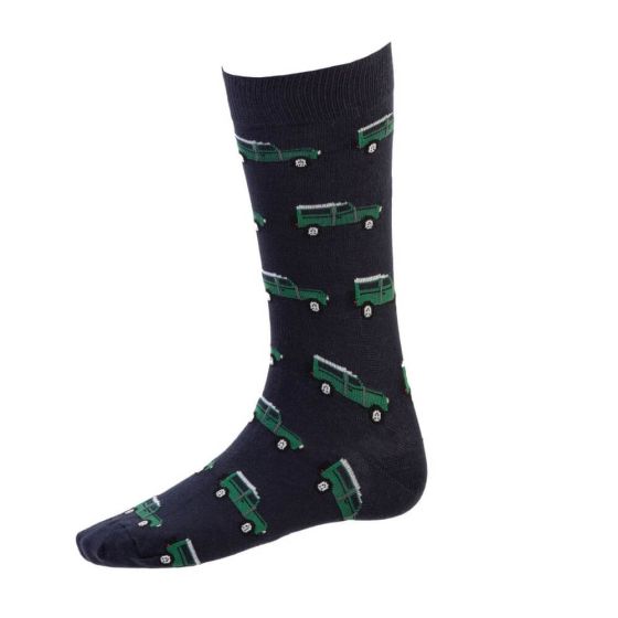 House of Cheviot Mens Defender Socks- Navy