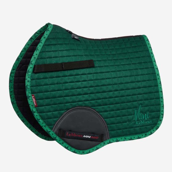 LeMieux Mini Suede Close Contact Saddle Pad Spruce