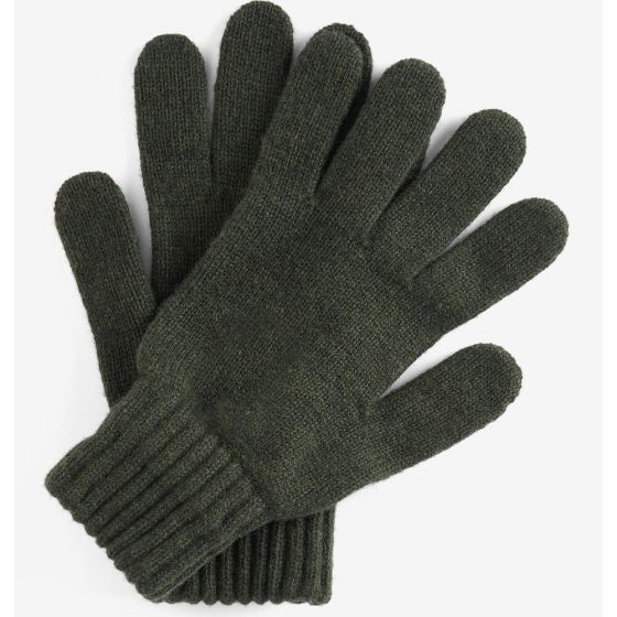 Barbour Mens Lambswool Glove Olive