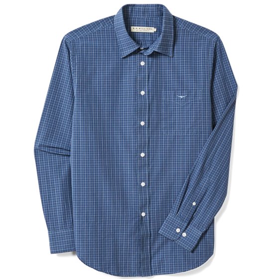 RM Williams Mens Regular Shirt Navy