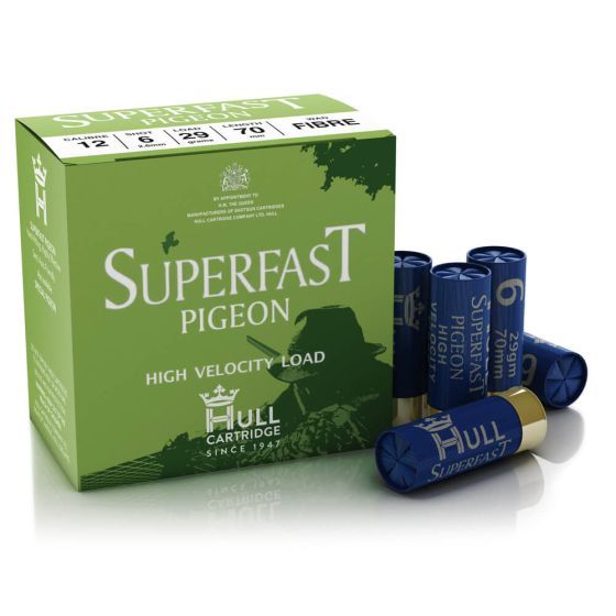 Hull Cartridge Company Superfast Pigeon 12 Gauge 29 Gram Fibre Shotgun Cartridge - Cheshire, UK