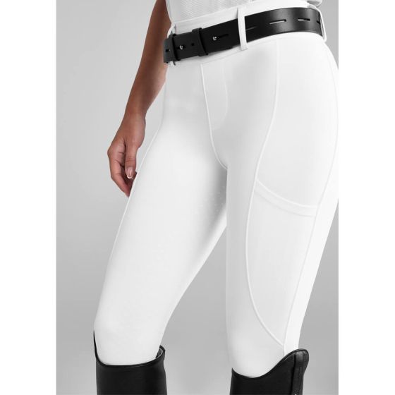 Aztec Diamond Womens Compression Breeches Full Seat White
