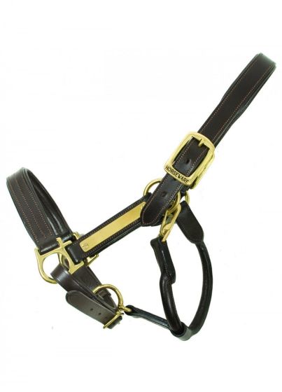 Horseware Amigo Padded Leather Headcollar Brown