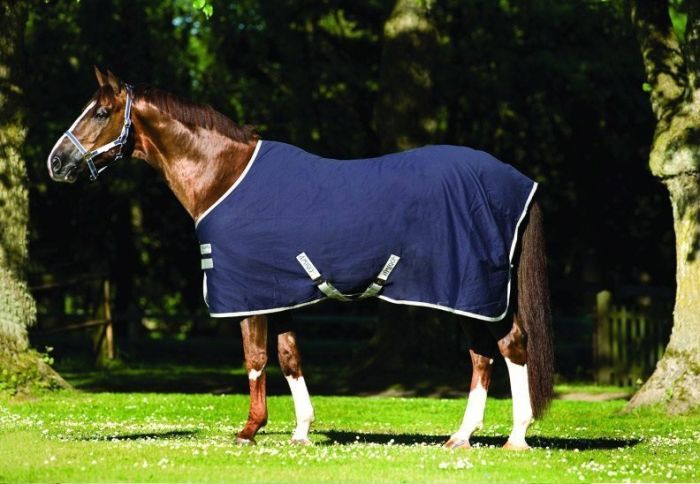 Horseware Amigo Stable Sheet Navy Silver