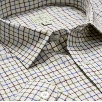 Hoggs of Fife Tatterstall Shirt Wine/Blue/Green