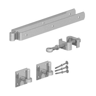 Birkdale Gatemate Field Gate Adjustable Hinge Set with Hooks on Plates