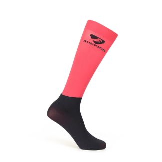 Shires Young Rider Aubrion Cadence Performance Socks- Coral
