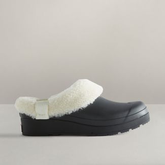 Hunter Ladies Play Vegan Shearling Insulated Clogs