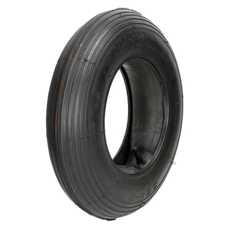 Kramp Wheelbarrow Tyre & Tube 3.50-8, 4 Ply, straight valve