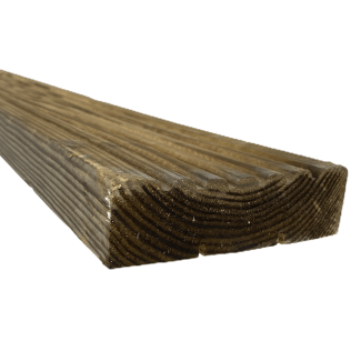 Decking Board Treated Green 125mm (W) x 32mm (D) x 4.2m (L)