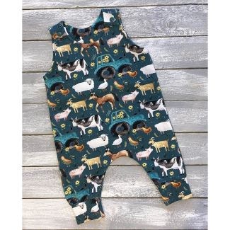 Handmade By Jade Farm Yard Baby Romper Suit