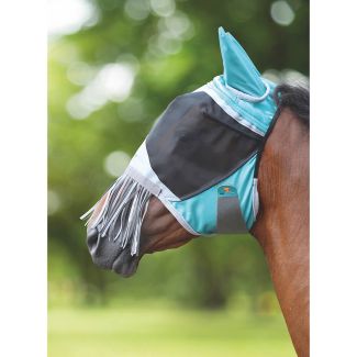Shires FlyGuard Pro Deluxe Fly Mask With Nose Fringe