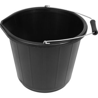 Poly Builders Bucket 3 Gallon Black