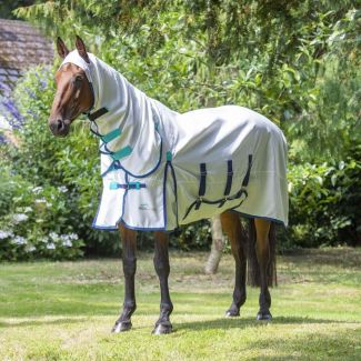 Shires Highlander Plus Sweet-Itch Combo Rug White