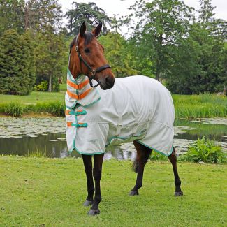 Shires Tempest Plus Sweet-Itch Combo Rug White