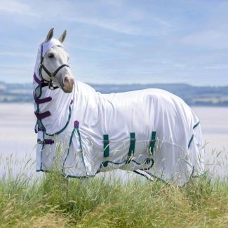 Shires Highlander Plus Combo Fly Sheet White - Chelford Farm Supplies