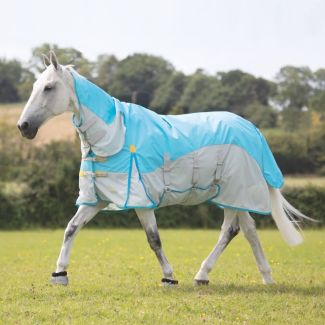 Shires Highlander Plus Waterproof Fly Rug Blue