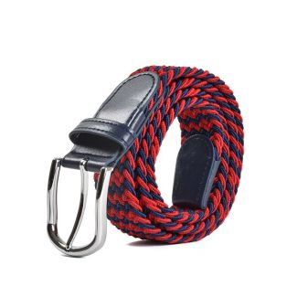 Ibex of England 35mm Woven Belt with Faux Leather Trims