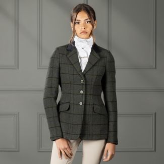 Shires Womens Aubrion Saratoga Tweed Show Jacket