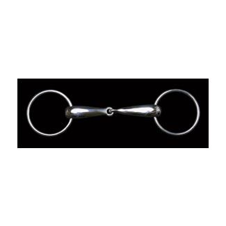 Jeffries Thick Hollow Mouth Loose Ring Snaffle Bit