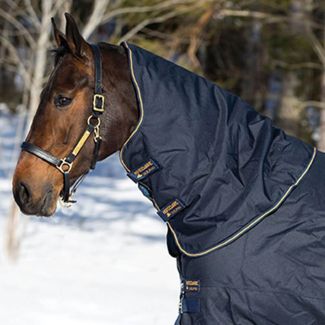 Horseware Amigo XL Neck Cover 150g-Navy/Navy/Gold