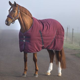 Horseware Rambo 100g Stable Rug Burgundy/Burgundy/Teal/Navy