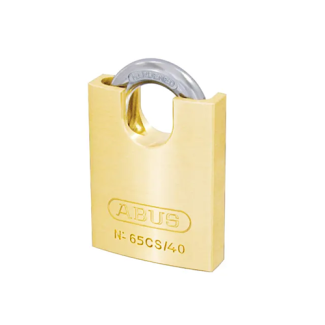 ABUS 65 Series Brass Carded Key Padlock 40mm (Closed Shackle)