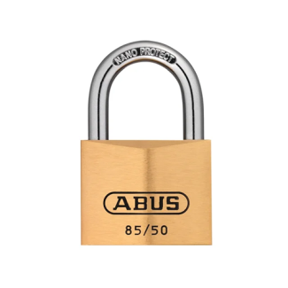 ABUS 85 Series Brass Carded Key Padlock 50mm