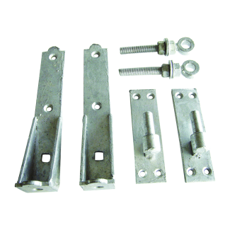 Eliza Tinsley Adjustable Hooks and Bands Set Galvanised 762mm (L) x 19mm (Pin Ꝋ)