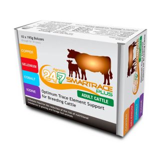 Agrimin 24-7 Smartrace Plus Bolus for Adult Cattle 195g 10 Pack