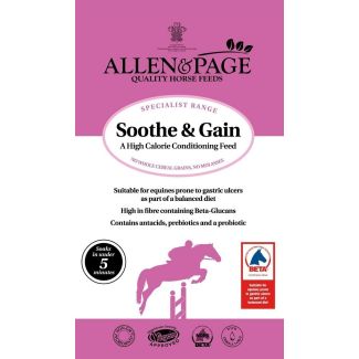  Allen & Page Sooth & Gain Conditioning Horse Feed 15kg - Chelford Farm Supplies