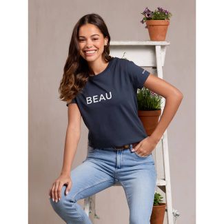 Beaumont & Bear Womens Bantham T-Shirt Washed Navy