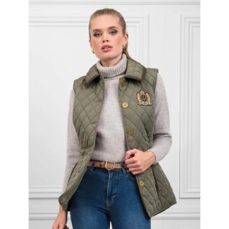 Fairfax & Favor Womens Bella Quilted Gilet Sage