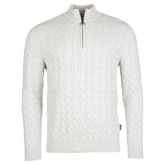 Barbour Mens Cable Knit Half Zip Jumper