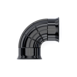 Cherry Pipes Twin Wall 90 Degree Bend Fitting 225mm | Chelford Farm Supplies