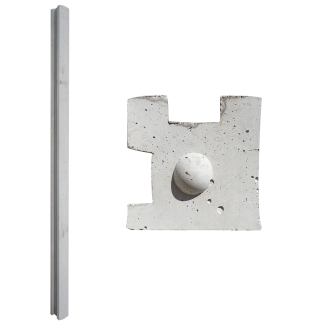 Concrete Fence Post 2-Way Slotted Corner Post 2.1m (L)